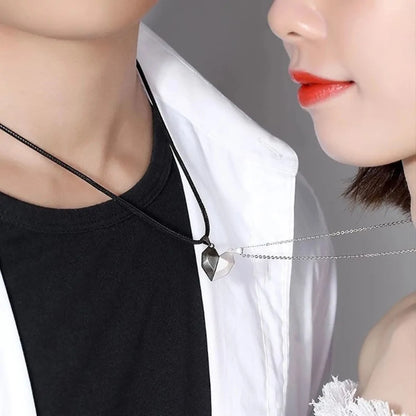 Magnetic Couple Heart-Shaped Necklace