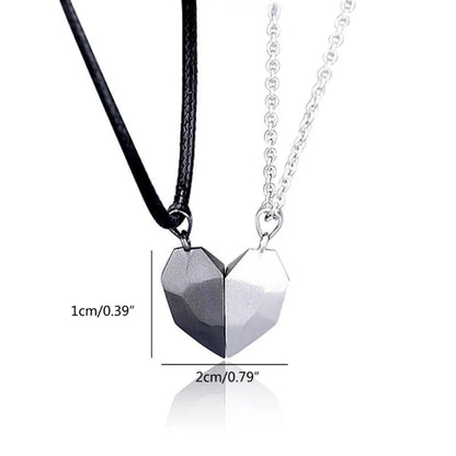 Magnetic Couple Heart-Shaped Necklace